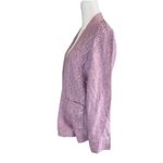 Croft & Barrow  Cardigan Women’s Size M Purple Open Front Long Sleeve Knit Sweater Photo 1