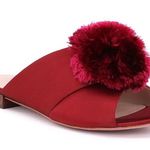 AD & Daughters  Harthe Satin Pom Pom Slides Photo 6