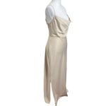 BHLDN  Cali Satin Cowl Neck Midi Slip Dress Champagne Anthropologie Women Size 14 Photo 4