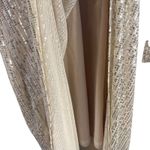 Bohme Böhmé Gold Sequin Maxi Dress Long Sleeve V-Neck Evening Gown Size S NYE Photo 4