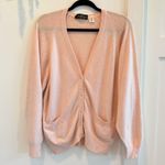 Boundary Water Vintage Made in Italy Angora Lambswool Blend Baby Pink Cardigan M Size M Photo 0