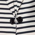 Akira  Chicago Blazer Red Label Striped Cardigan Jacket Black White S Photo 4