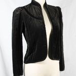 Vintage 1960s 1970s Black Brown Hued Velveteen Skirt Suit Set Size undefined Photo 4