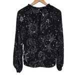 White House | Black Market Whimsical Celestial Print Blouse Size S Photo 1