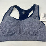Moving Comfort  JustRight Racer sports bra in navy heather size M Medium NWT Photo 0