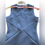 Calvin Klein NWT  Blue striped scuba sheath midi dress, 6 Photo 8