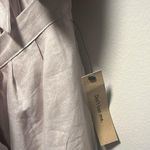 Reformation Miramar Cut Out Mini Tie Front Dress, Grey/Beige, Size 0 Photo 5