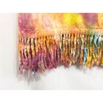 Las Olas Large Dress Handmade Tie Dye Fringe Hem Short Sleeve Shift Knee249 Photo 4