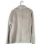 True Grit Gray Teddy Bear 1/4 Zip Mock Neck Pullover Sweater Women Sz XS Photo 1