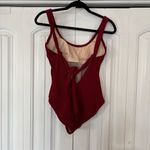 Kona Sol  Red Textured One Piece‎ Swimsuit Size Small Photo 1
