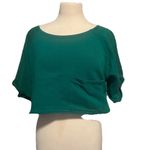 Urban Renewal  Cuffed Fleece Crop Top S/M Oversized Photo 1