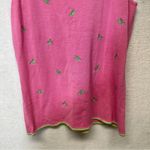 Quacker Factory Silk Blend Pink & Green Grasshopper Sleeveless Top Size M Photo 2