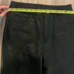 Maje Womens Perry Leather Straight Leg Flared Crop Pants US 0 Black FR 34 -Flaw- Photo 8