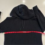 Gap  Chunky Black Knit Sweater Hoodie Size Medium Photo 3