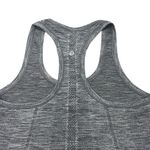 Lululemon Swiftly Tech Racerback Tank Top 2.0 Hip Length Heather Grey Athletic Top Size 6 Photo 5