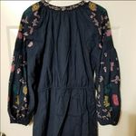 ZARA ✨4xHP✨Navy Blue Short Embroidered Tunic MidiDress✨ Photo 10