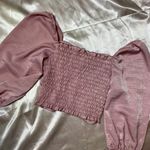 Painted Threads Lilac Ruched Crop Top Photo 5