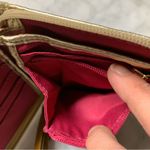 Coach  Poppy Bifold Zip Up Wallet Light Khaki Gold Photo 12