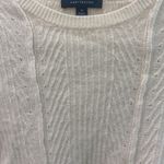 Ann Taylor Cream Peplum Sweater Size xs Photo 4