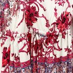 Free People NEW Nomad One Shoulder Red White Floral Boho Dress Size Small NWOT Photo 5