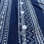 Hippie Rose  Navy and White Patterned Top Photo 5