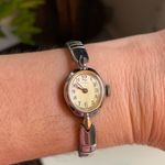 Timex Small Vintage Women’s  Silver Tone Stretch Band Watch with Cream Face Photo 0