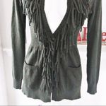 Rebecca Taylor Peplum Wool Fringe Cardigan, Size M EXCELLENT! Photo 9