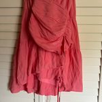 Lulus Chasing Sun Pink Tiered Keyhole Halter Midi Dress Photo 3