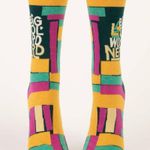 Blue Q Big Ol' Word Nerd Women’s Crew Socks Fits Sz 5-10 by Great Gift! Photo 1