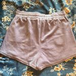 FashioNova Lilac Velour Soft Shorts Photo 1