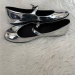 Aerosoles  Women's Perry Mary Jane Flat, Silver Mirror Metallic  Size 8.5 Photo 5
