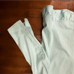 Talbots Ruffle Stretch Grace Fit Jacket Blazer 14 Mint green pockets Photo 5