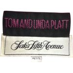 Vintage‎ Tom And Linda Platt Silk Colorblock Dress Jacket M Pink Orange Size M Photo 2