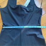 River Island  black cropped pants wide leg jumpsuit romper Sz 10 Medium Photo 7