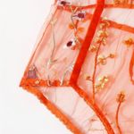 one piece orange sheer mesh Nighty! New Size L Photo 11