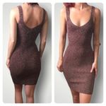 Wilfred 𝅺 Aritzia Sweater Dress Spacedye Brown Tan Bodycon Sheath Ribbed Knit S Photo 11