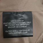 Lamarque Edusa Leather Zipper Vest Jacket Tan Khaki Moto Western Size S Photo 9