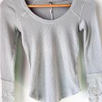 Free People  Lovely Lady Cuff Thermal Light Sage Green XS Photo 5
