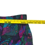 Vintage Quilted Jacket Skirt Set Abstract Print 80s 90s Colorful Retro Black Photo 12