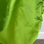 Let Me Be. Sleeveless Green Satin Ruched Dress Size XSP    Photo 11