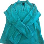 The North Face  Fleece 1/4 Zip Pullover Jacket S Teal Soft Fall Winter Photo 0