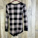 Live Love Dream Plaid Velour/Velvet Long Sleeve V Photo 1
