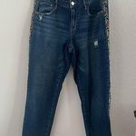 Knox Rose Embroidered Stripe Side Distressed Jeans 6 Photo 0