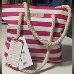 Proto Vino Pink and White Striped Women's Bag Photo 6