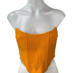 Princess Polly  Women's Orange Strapless Bustier Corset Crop Tank Tube Top Sz 61 Photo 0