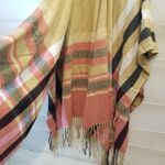 Woolrich {OSFA} NWT  Justine Plaid Poncho Wrap Fringe Trim Photo 3
