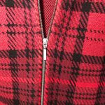 Max Studio Red and Black Plaid Sweater Size M Photo 1