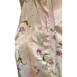 Private Luxuries Vintage Satin Robe Women Sm Floral Tulip Sleeve Pink Watercolor Photo 2