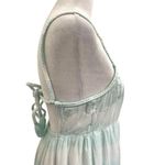 Aerie  Tiered Coquette Watercolor Maxi Sundress Dress Beachy Blue size XS Photo 5