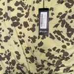 Nasty Gal  Cow Printed Ruffle Green and Brown Mini Skirt Photo 4